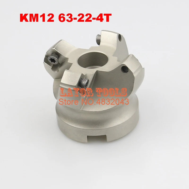 

KM12 63-22-4T 45 Degree Shoulder Face Mill Head CNC Milling Cutter,milling cutter tools,carbide Insert SEHT1204