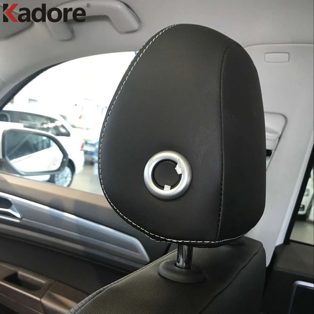 Накладка на подголовник переднего сиденья для Volkswagen Atlas Teramont 2017 2018 2019|carbon interior