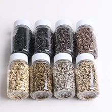 HARMONY 8000 штук 8 цветов 3,0x2,6x6,0 мм медный колокольчик евро микротрубки микро бусины кольца для наращивания волос