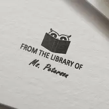 Из библиотеки, библиотечная печать, индивидуальное имя, штамп, самостоятельная Заправка чернилами, эта книга относится, обратно в школу-40 мм