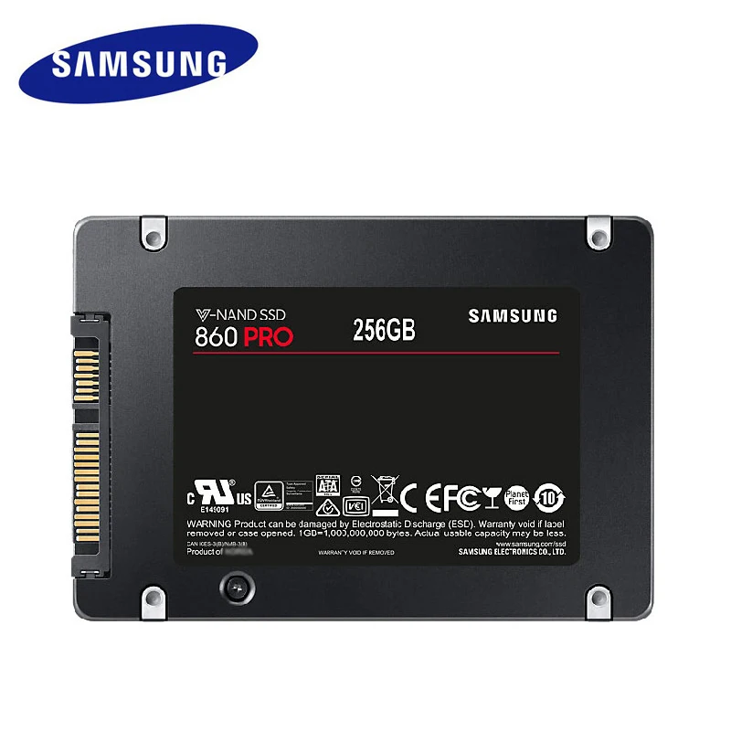 SAMSUNG SSD 860 PRO 256 ГБ 512 1 ТБ Внутренний твердотельный диск SATAIII SATA3 2,5 дюймов ноутбука, настольного компьютера, ПК, V-NAND выносливость