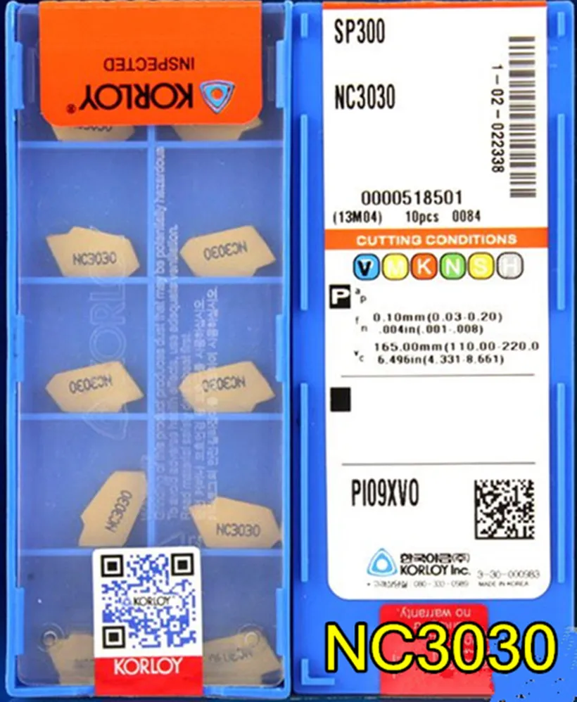 SP200 SP300 SP400 SP500 NC3030 10 шт./компл. 50 вставка из карбида фирмы корлой | Токарный инструмент -32993421971