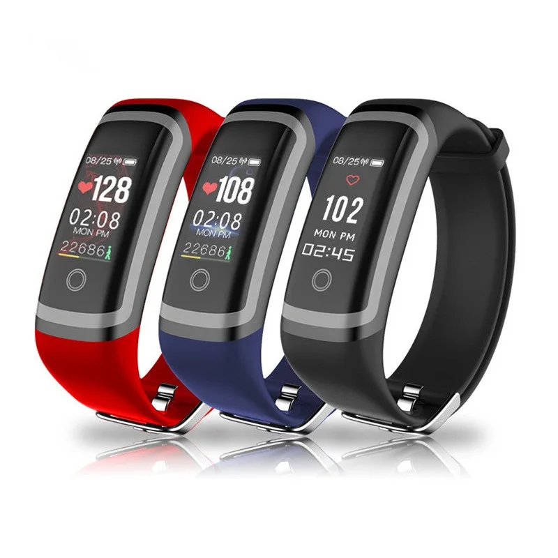 

Sports Smart Bracelet M4 Color Screen Fitness Bracelet IP67 Waterproof Smart Watch Band Heart Rate Wristband for IOS Android