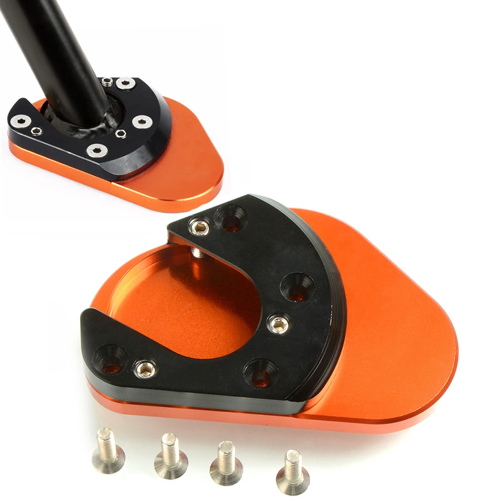

Motorcycle CNC Foot Side Stand Enlarger Extension Kickstand Plate Pad For KTM 950 Super Enduro/SM 2001-2011 990 DUKE 125 200 390