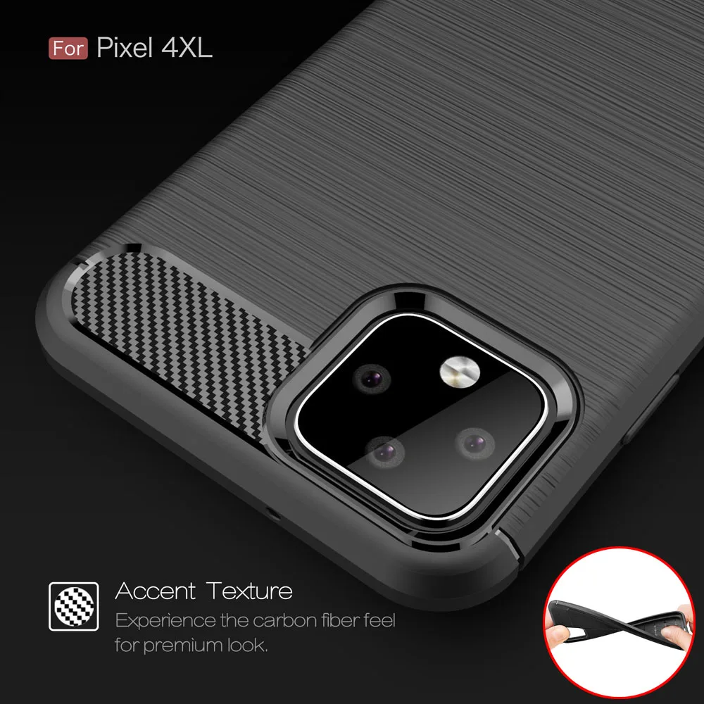 Чехол из углеродного волокна для Google Pixel 4 XL чехол Pixel4 4XL Pixel4xl задней панели