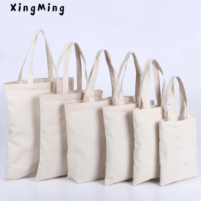 XINGMING высококачественные женские и мужские сумки холщовые тоуты многоразовые