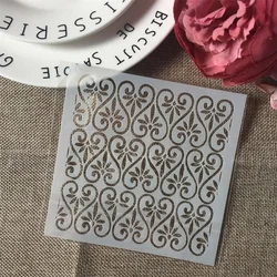 1Pcs 13cm Flower Texture DIY Craft Layering Stencils Wall Painting Scrapbooking Stamping Embossing Album Paper Card Template