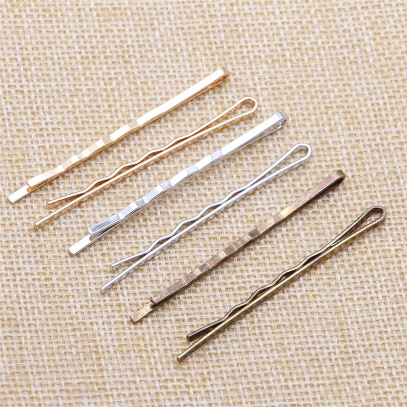 500pcs 55mm Straight Hair Clips Popularity Simple Hairpin for Alloy Hair Accessorieshairpins