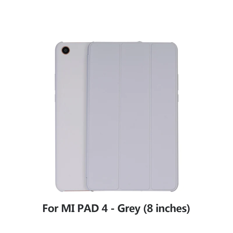 Xiaomi mi Pad 4 Plus/Pad4 смарт-чехол для планшета матовый из искусственной кожи флип-чехол mi PAD 4 полный защитный чехол - Цвет: mi pad 4 grey