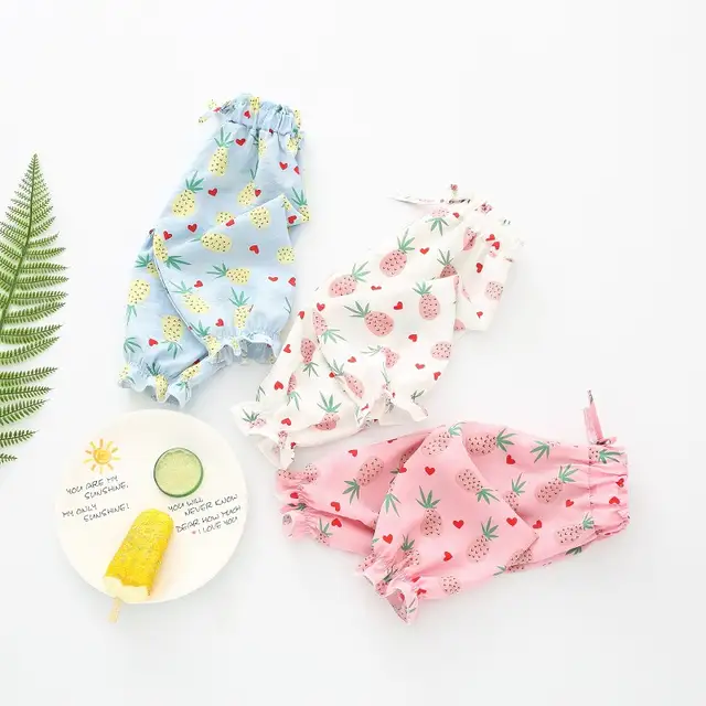 Us 6 28 41 Off 12 Styles Toddler Girl Pants Summer Baby Leggings Thin Anti Mosquito For Girls Children Kids Loose Pants Baby Girl Clothes In Pants