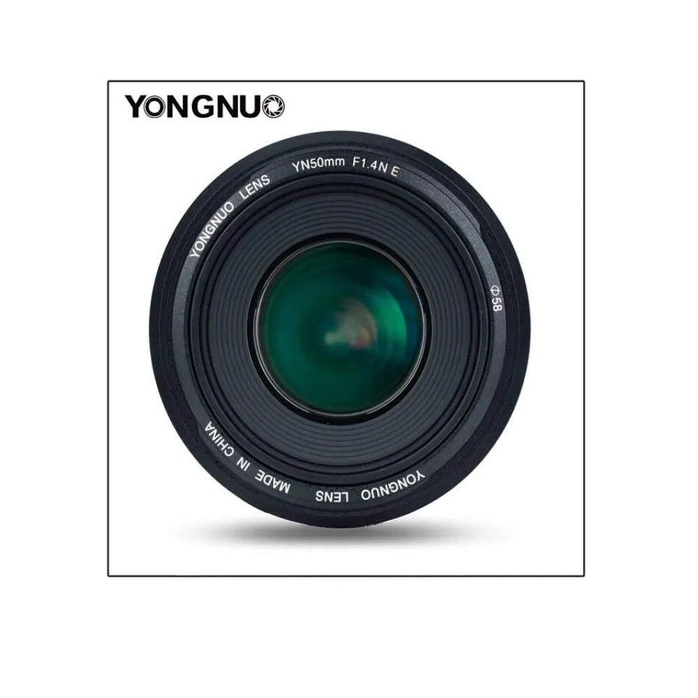 Стандартный объектив YONGNUO YN50MM F1.4N E Prime AF/MF для Nikon D7500 D7200 D7100 D7000 D5600 D5500 D5300 D5200