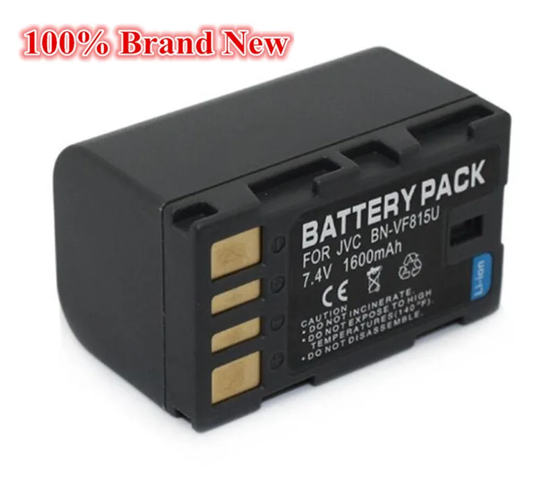 1600 мАч 100% Новый Сменный аккумулятор для камеры JVC BN-VF815U BN VF815 MS100 HD300 HD320 HM200 830 630 MS120