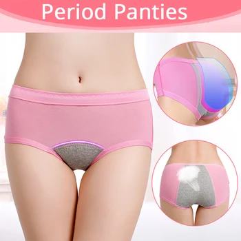 

3 Pieces/Set Period Panties Women Menstrual Underwear Modal Female Lengthen Physiological Leakproof Panties Lady Briefs