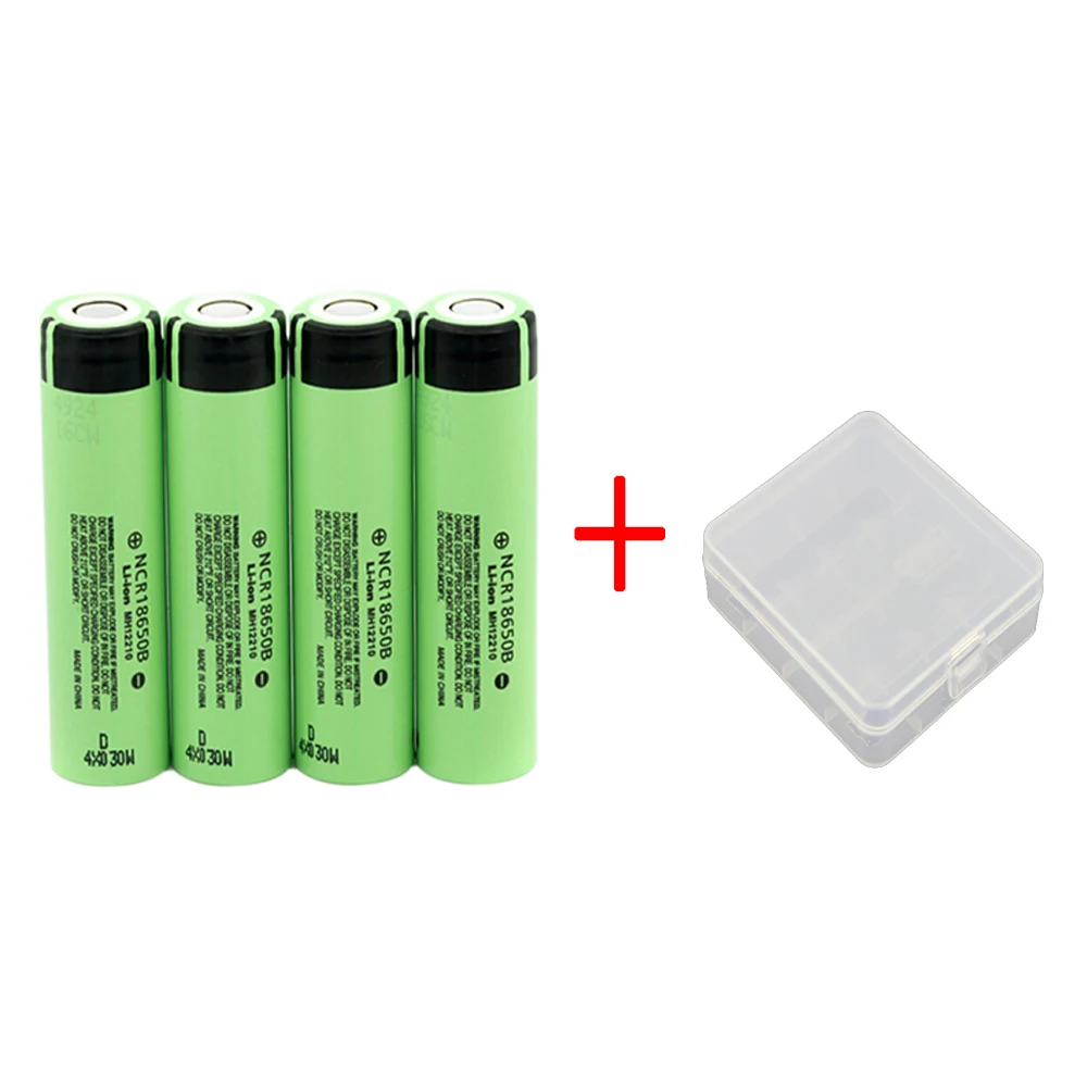 

100% Original NCR18650B 18650 Battery Rechargeable Li-ion Lithium Battery 3.6V 3400mAh 4PCS/LOT