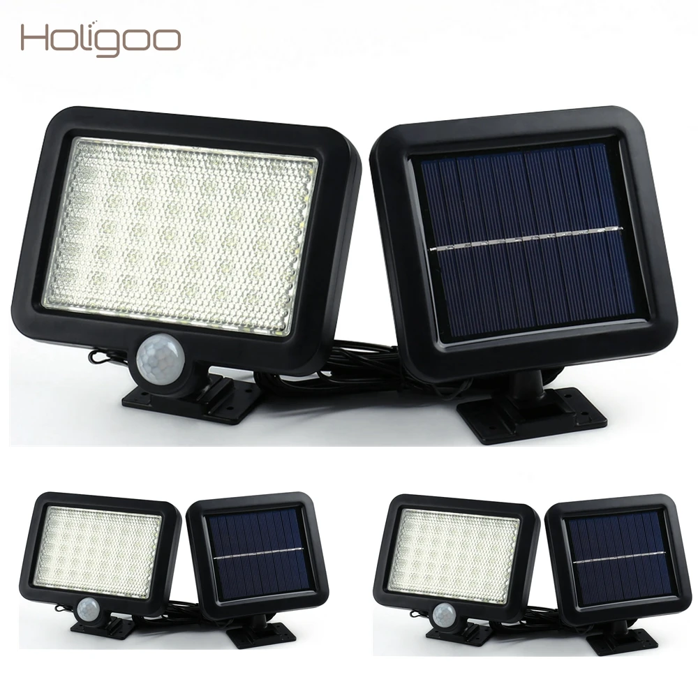 

Holigoo 3pcs 56 LED Solar Light Outdoor LED Garden Lights Infrared Motion Sensor Floodlight Spotlights Security Street Wall Lamp