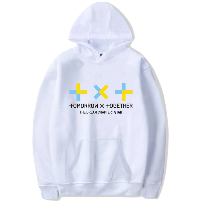 kpop Txt concert The Dream Chapter Star Album men Hooded Sweatshirt Harajuku TOMORROW X TOGETHER Hoodies pullover (2)