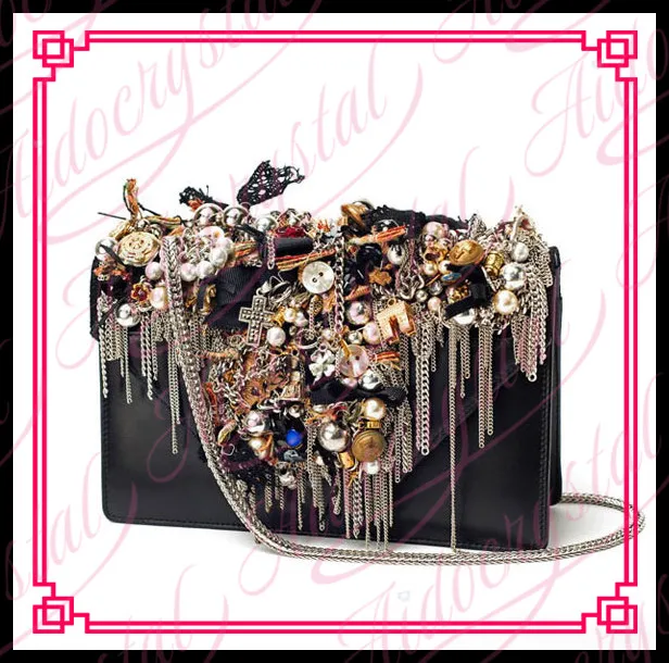 

Aidocrystal New Women's Bags Female Shoulder Crossbody Bags High Quality Luxury Handbags Women Chain Bag Handmade