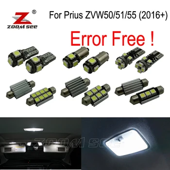

12pcs LED bulb interior dome map lights kit for Toyota for Prius ZVW50 ZVW51 ZVW55 (2016+)