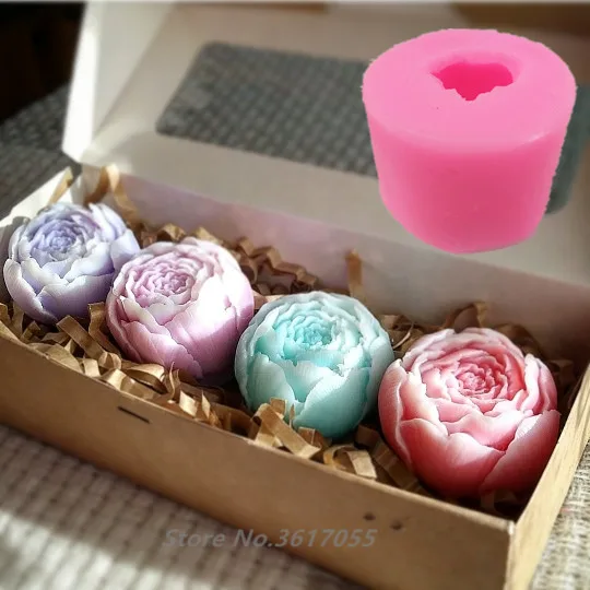 

New Rose shape Silicone Fondant Soap 3D Cake Mold Cupcake Jelly Candy Chocolate Decoration Baking Tool Moulds