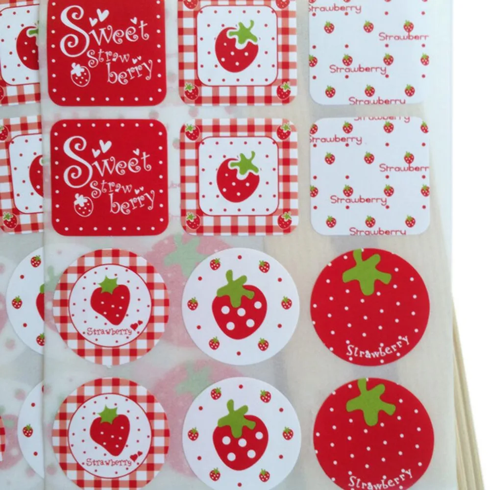 

Kawaii Sweet Strawberry paper food sticker/Diary deco stickers/Cute stationery Papelaria Material escolar School supplies 2sheet