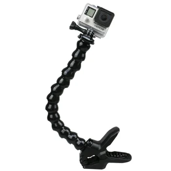 

Adjustable Jaws Clamp Mount Adjustable Bent Goose Neck for GOPRO Hero 4 3+ 3 2 1 SJ4000 Xiaomi Yi Camera