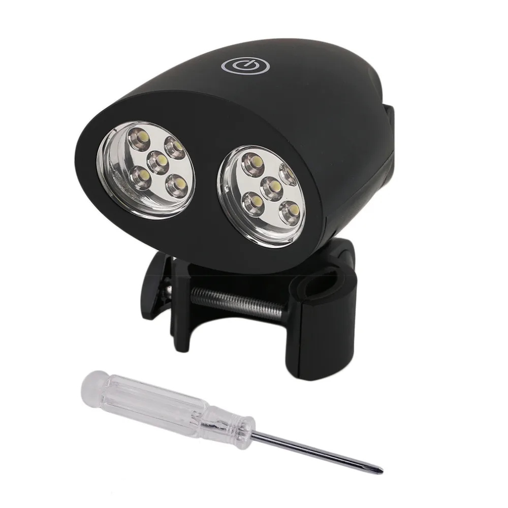 Super Bright Adjustable 10 LED BBQ Grill Barbecue Light Outdoor Handle Mount Clip Camp Lights