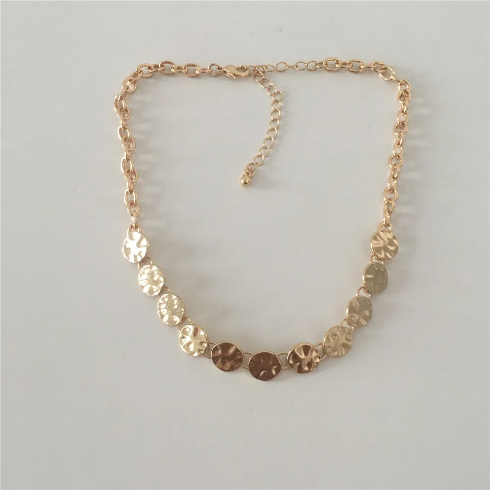 Модные с покрытием золотого цвета колье с магнит для монет многослойное ожерелье для женщин девушки