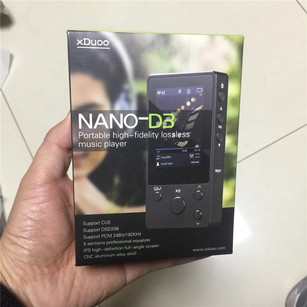 XDuoo NANO D3 высококачественный Mp3 плеер без потерь DSD HIFI дешевле чем X3II X10 X10T X20|xduoo x3|mp3