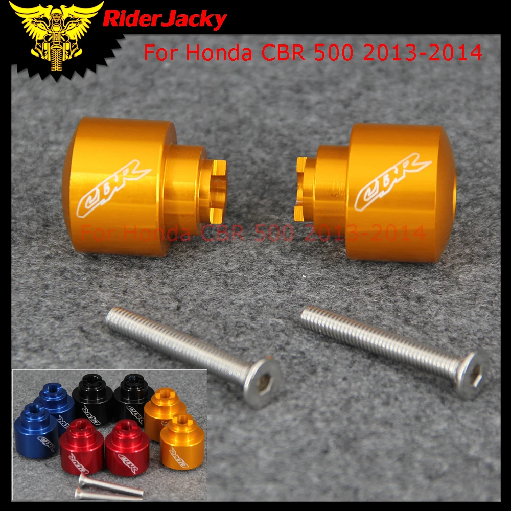 Логотип "CBR" Мотоцикл Рули Ручки концы бар концы крышки рули для Honda CBR 500 CBR500 2013
