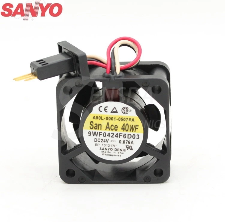 Оригинал для Sanyo 9WF0424F6D03 24V 0.076A 4 см 40 мм серверные осевые вентиляторы охлаждения |