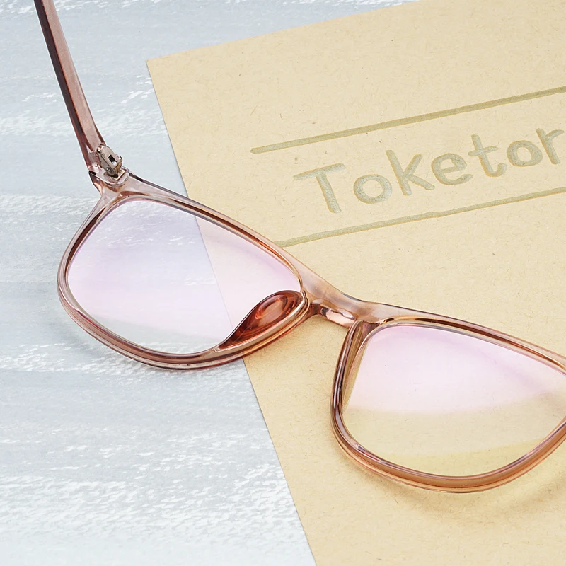 Toketorism Женская оправа градусов очки прозрачные линзы прозрачные серые очки для мужчин 8242
