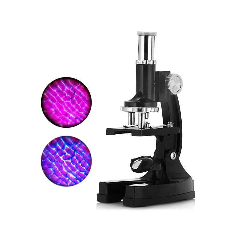 

High Quality Microscope 100X 200X 450X Zoom Trinocular Biological Microscope with Reflecting Mirror for Student Birthday Gift