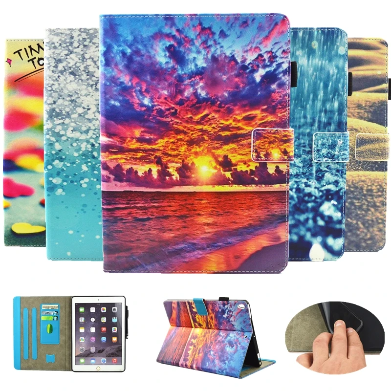 Beautiful Smart Cartoon PU Leather Case For iPad Pro 10.5 inch Tablet Funda Cover With Auto Sleep/Wake Up | Компьютеры и офис