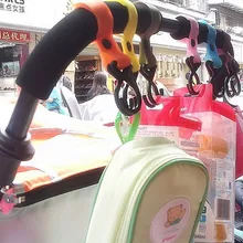 100 шт./лот Пластик Детские коляски коляска Вешалка Висячие 2 крючка b1trq0011