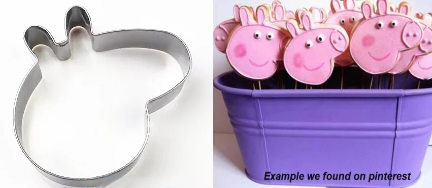 Peppa Pig Cookie Cutter Fondant Peppa the Pig Peppa Pig peppapig Clay Play-Doh Kid/'s Party Birthday