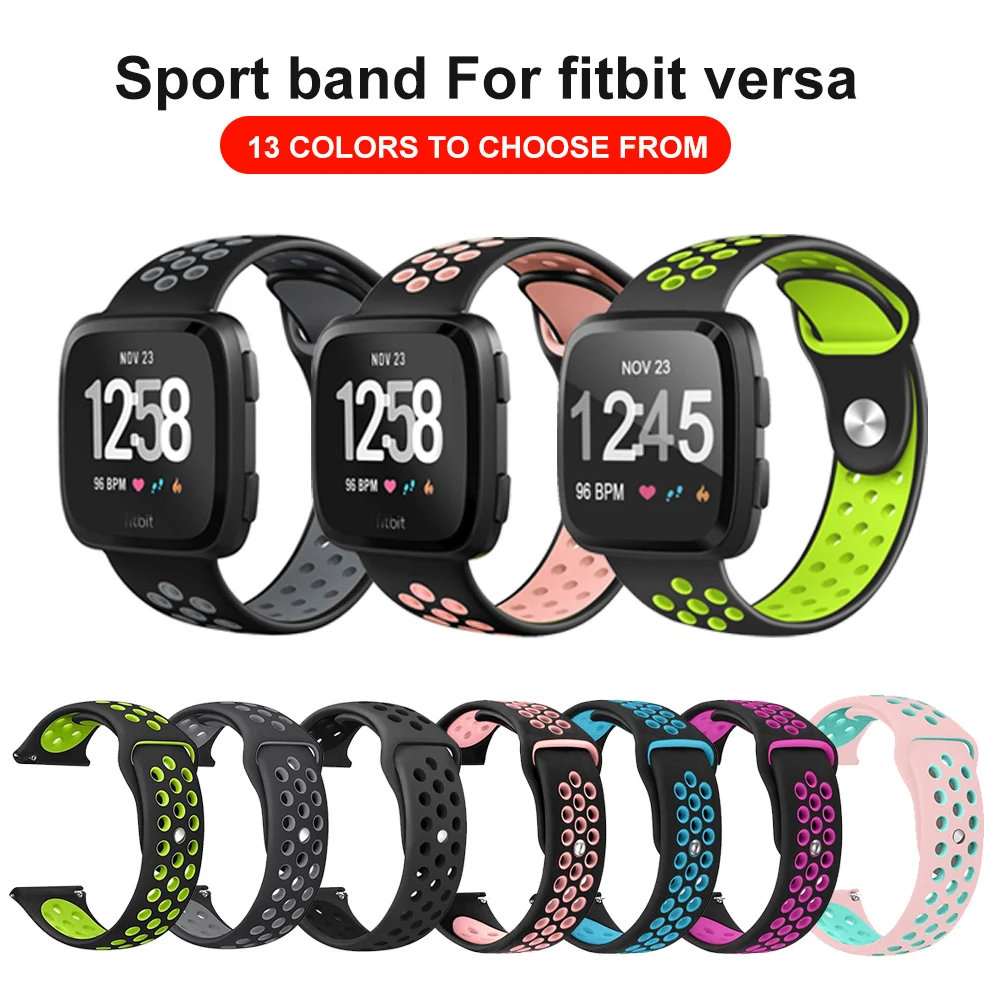 

XIYUZHIYI Color silicone strap for wristband straps for Fitbit Versa smart watches for Versa Versa watch straps