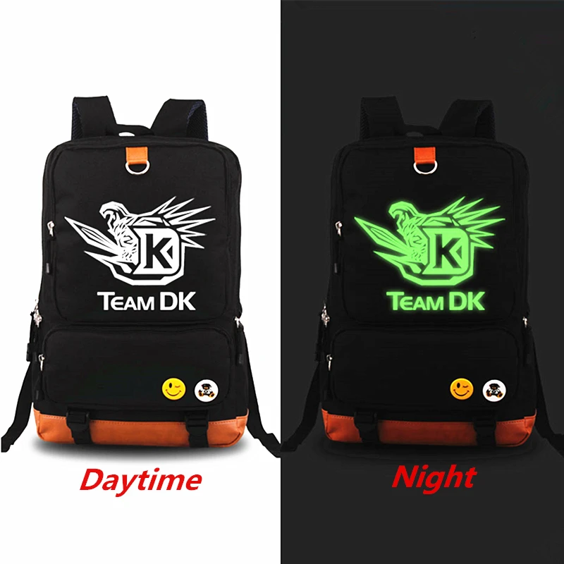 Новый рюкзак DOTA 2 с светящейся печатью командные dk DK рюкзаки для подростков