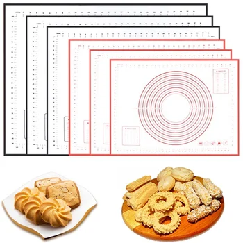 

Silicone Baking Pad Dough Non-Stick Kneading Pad Sheet Heat Resistant Pizza Pasta Maker Pastry Kitchen Tool Cake Macaron Baking