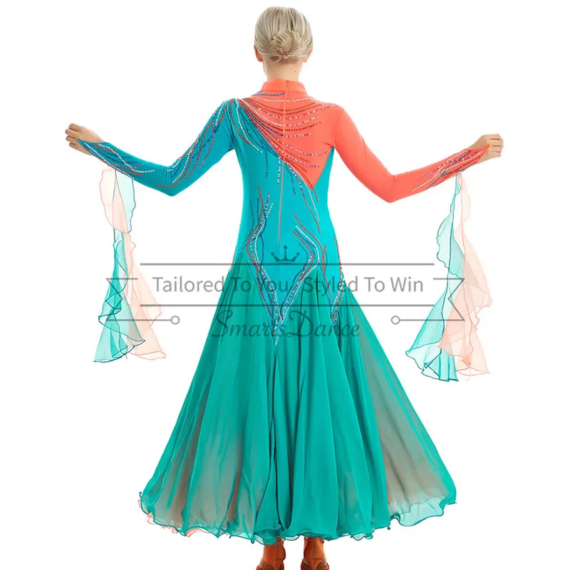 Бальная танцевальная одежда большого размера бальное танцевальное бальное платье наряды для танцев продажа бальных танцев Мода на заказ
