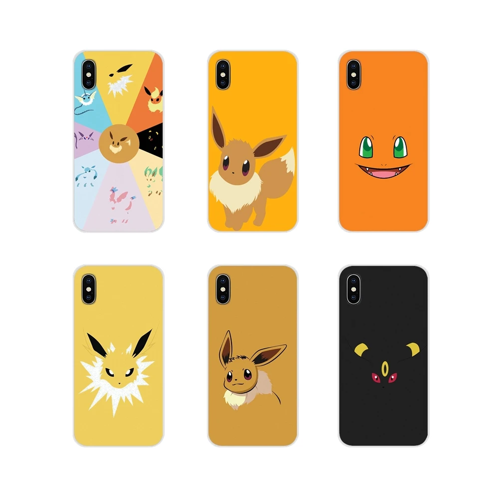 Pokemons Эволюция Иви прозрачный мягкий чехол Чехлы для Samsung Galaxy J1 J2 J3 J4 J5 J6 J7 J8 Plus 2018
