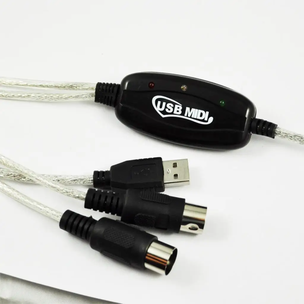 10X Wholesale USB Midi Cable Lead Adaptor for Musical