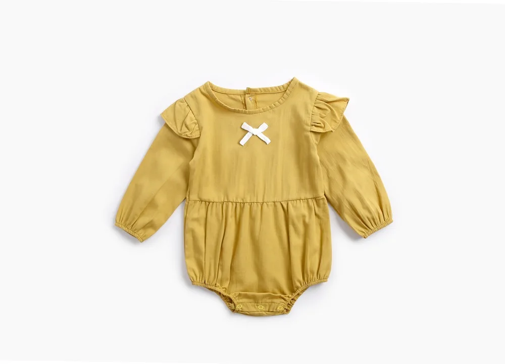 Одежда для малышей цельная одежда осенняя новорожденная девочка одежда Детские ползунки осень-зима хлопок с длинными рукавами ha c