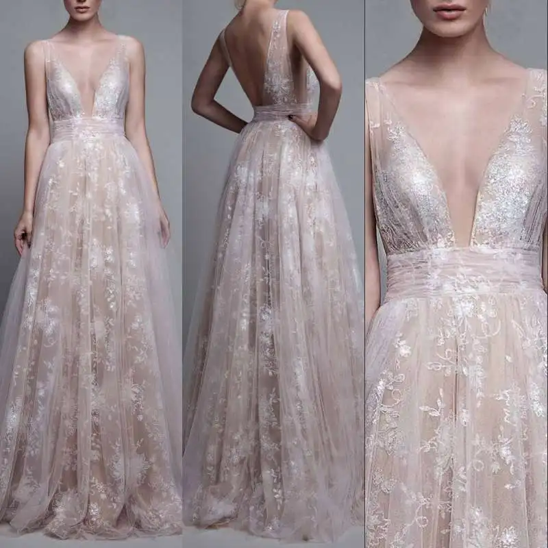 

Sexy A Line Long Evening Dress Prom Dresses Tulle Women New Women Formal Gown For Prom Wedding Party Dresses Robe De Soiree