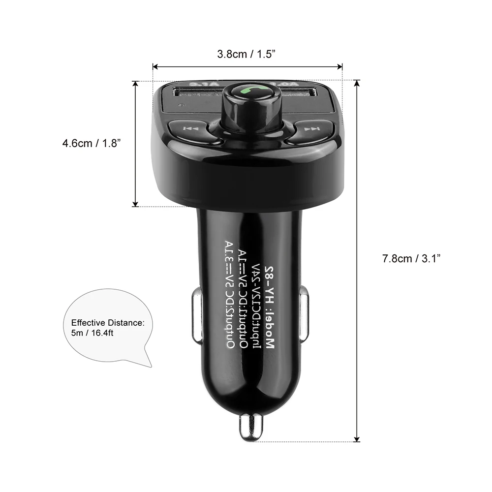 ONEVER fm-передатчик беспроводной Bluetooth автомобильный комплект громкой связи MP3 плеер LED Dual USB быстрое зарядное устройство напряжения дисплей Micro SD TF автомагнитола fm трансмиттер car-styling фм модулятор