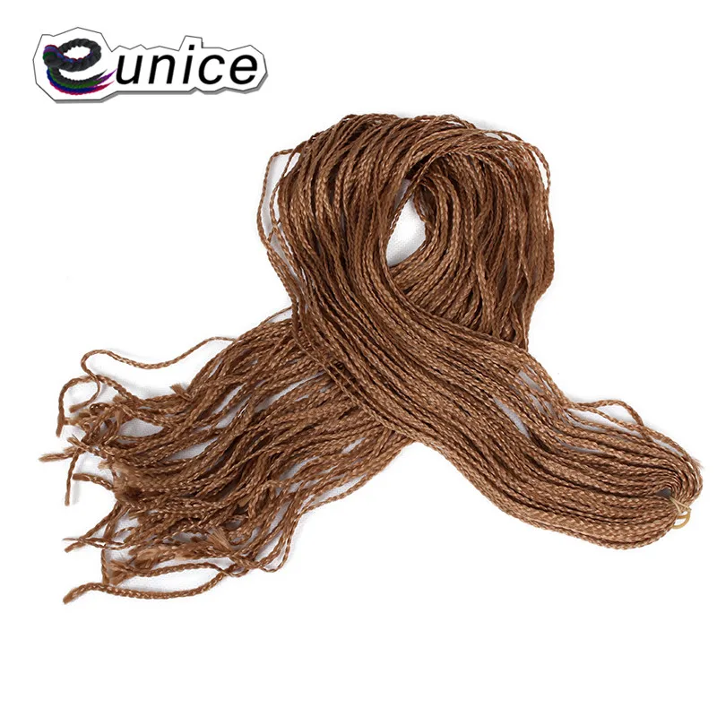 Eunice Synthetic Crochet Hair Braided 3S Box Braids Small Size Zizi Hair 28INCH 3pieces/lot High Temperature Fiber Free Shipping