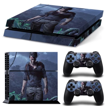 

Uncharted Vinyl Decal for PS4 Skin Stickers Wrap for Sony PlayStation 4 Console and 2 Controllers Decorative Skins TN-P4-3538