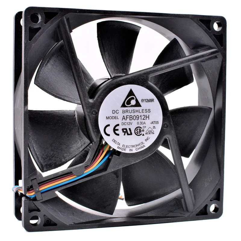 

Brand new original AFB0912H 9cm 9225 92mm fan DC12V 0.30A 4-wire PWM temperature control computer chassis CPU cooling fan