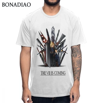 

Game Final Fantasy T Shirt The VII Is Coming Tee Shirt 2019 New Arrival Design T Shirt Pure Cotton BONADIAO Custom Short Sleeve