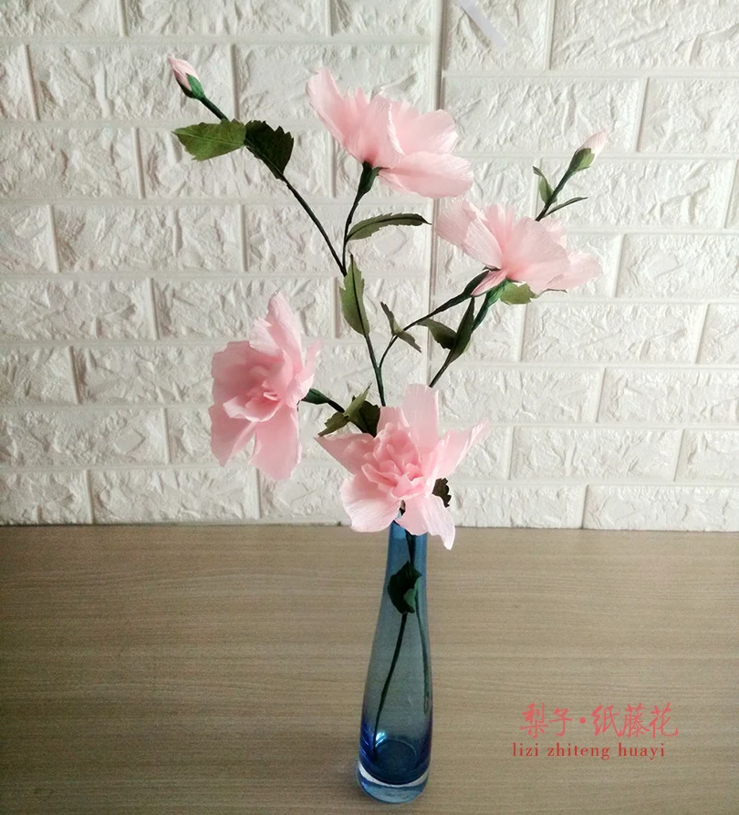 Diy Mestieri Di Carta Crespa Fiore Di Ibisco 7 Decorazione