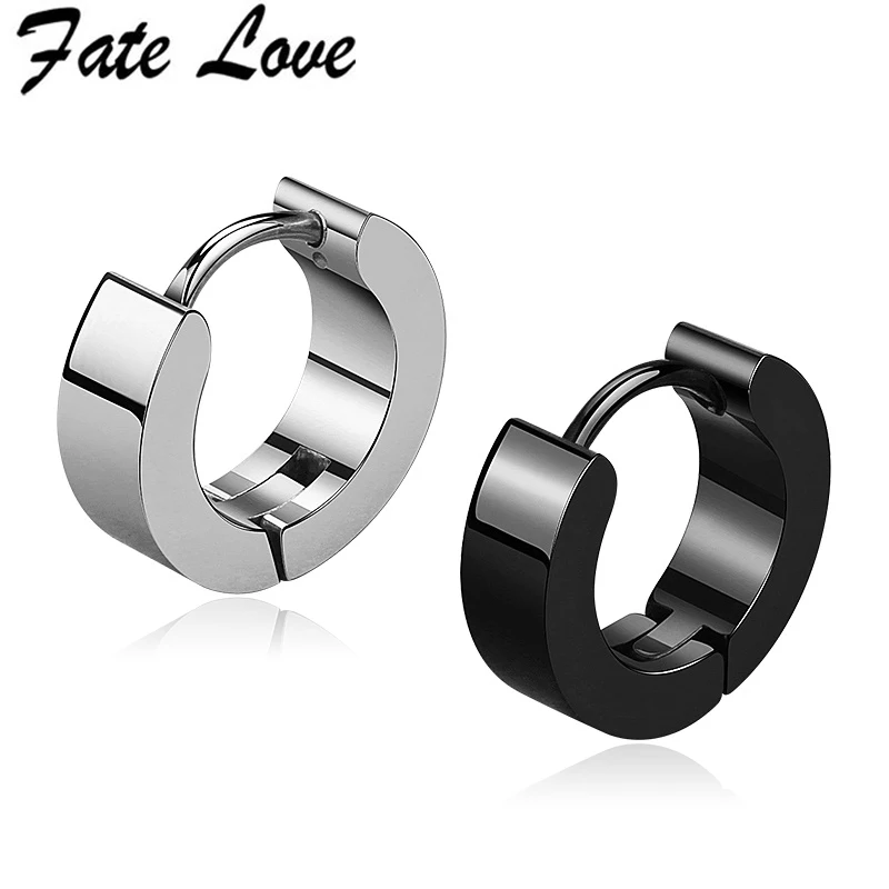Fate Love мужские серьги гвоздики модные ювелирные изделия 2018 Brincos из нержавеющей